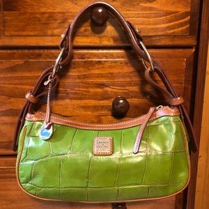 Dooney & Bourke Green Croc Shoulder Bag, J558484